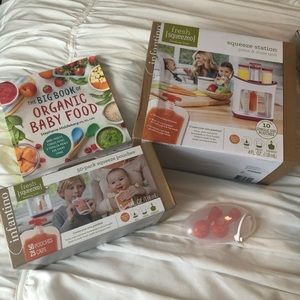 Organic baby food maker plus recipe book